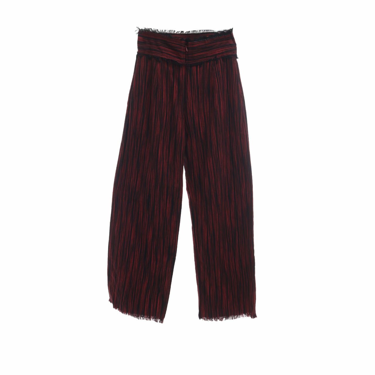 Oemah Etnik Black & Red Unfinished Long Pants