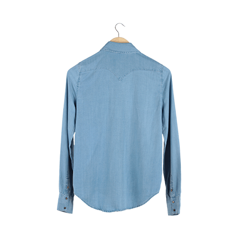 Blue Denim Studded Shirt (Return to vendor)