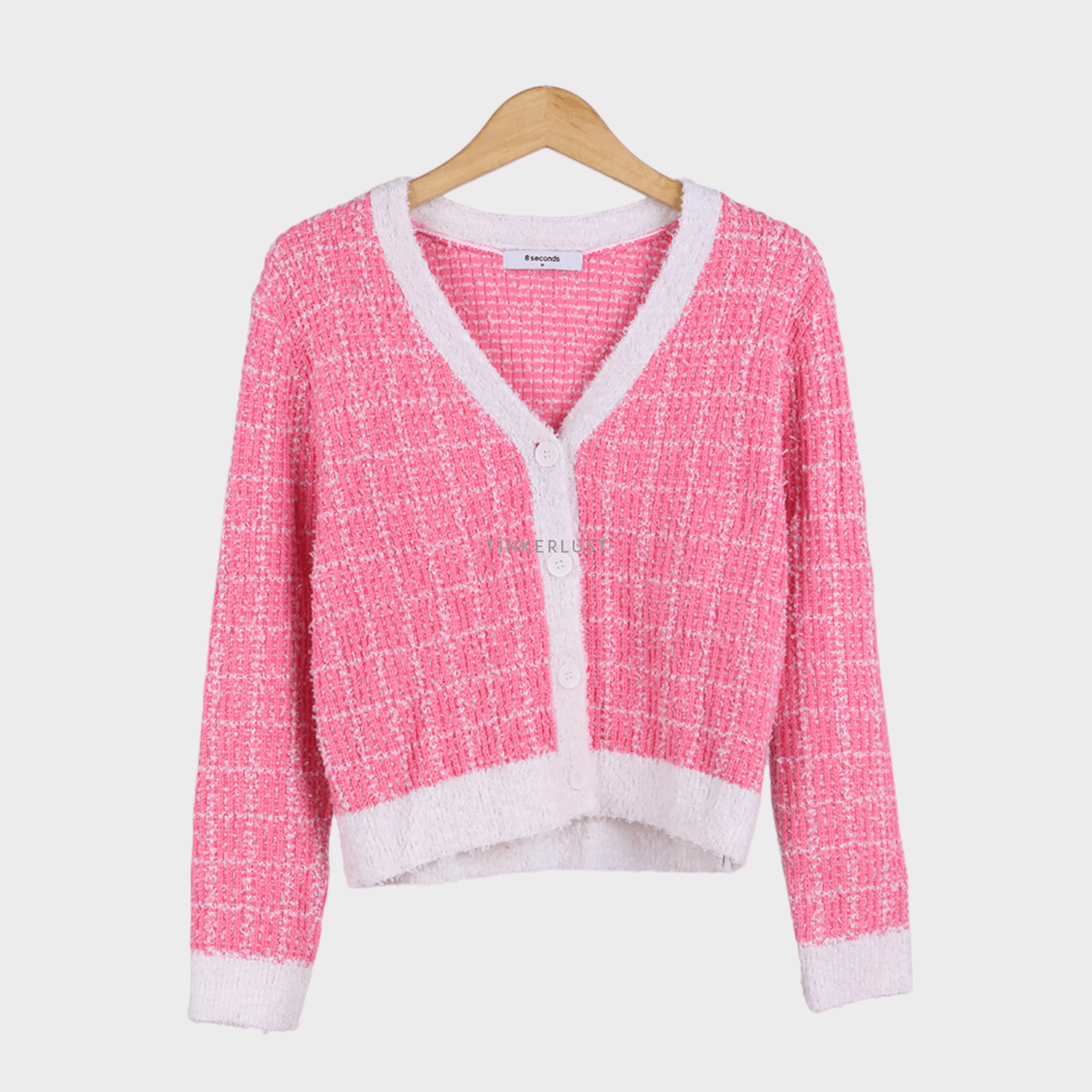 8 Seconds Pink & White Cardigan