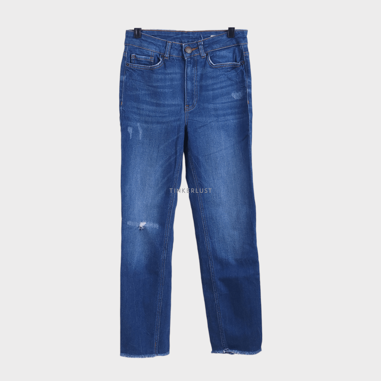Marks & Spencer Blue Straight Jeans Long Pants
