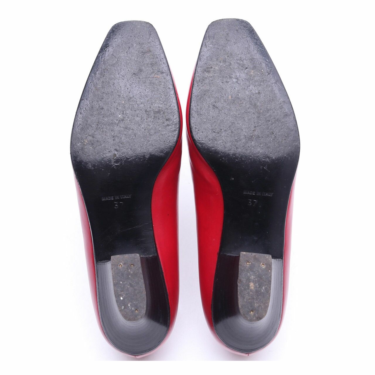 Celine Vintage Low Heeled Red Heels