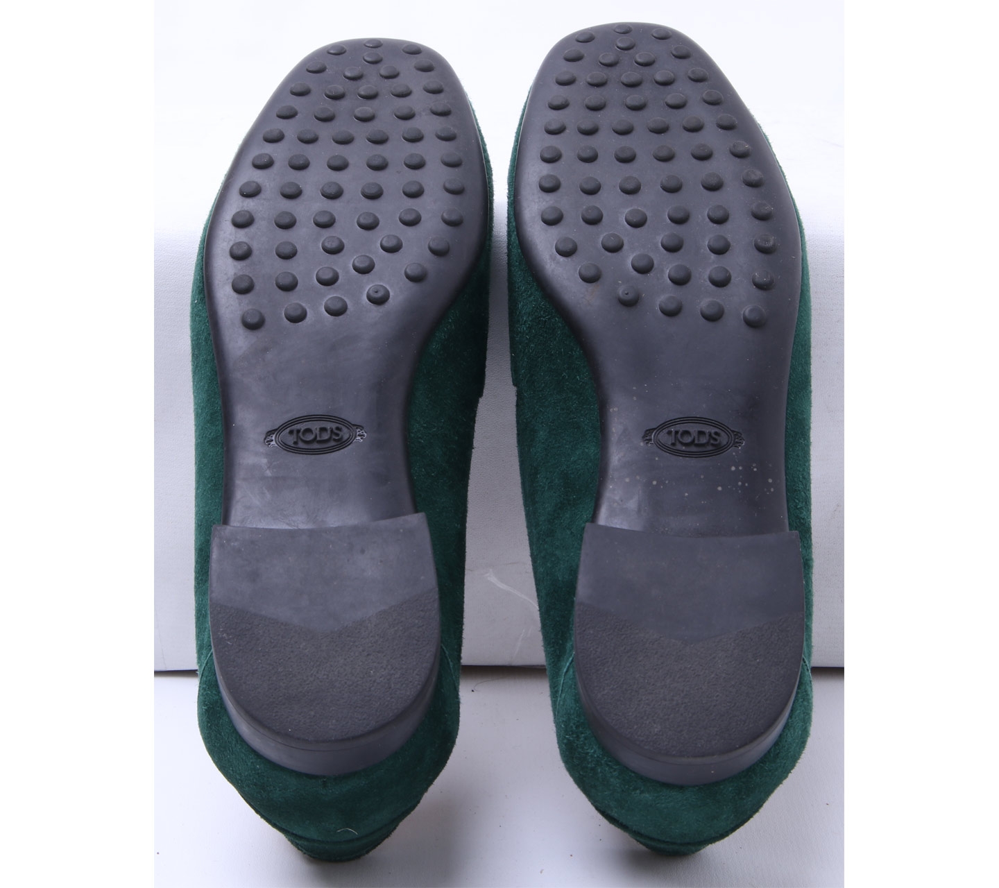 Tod's Dark Green Flats Shoes