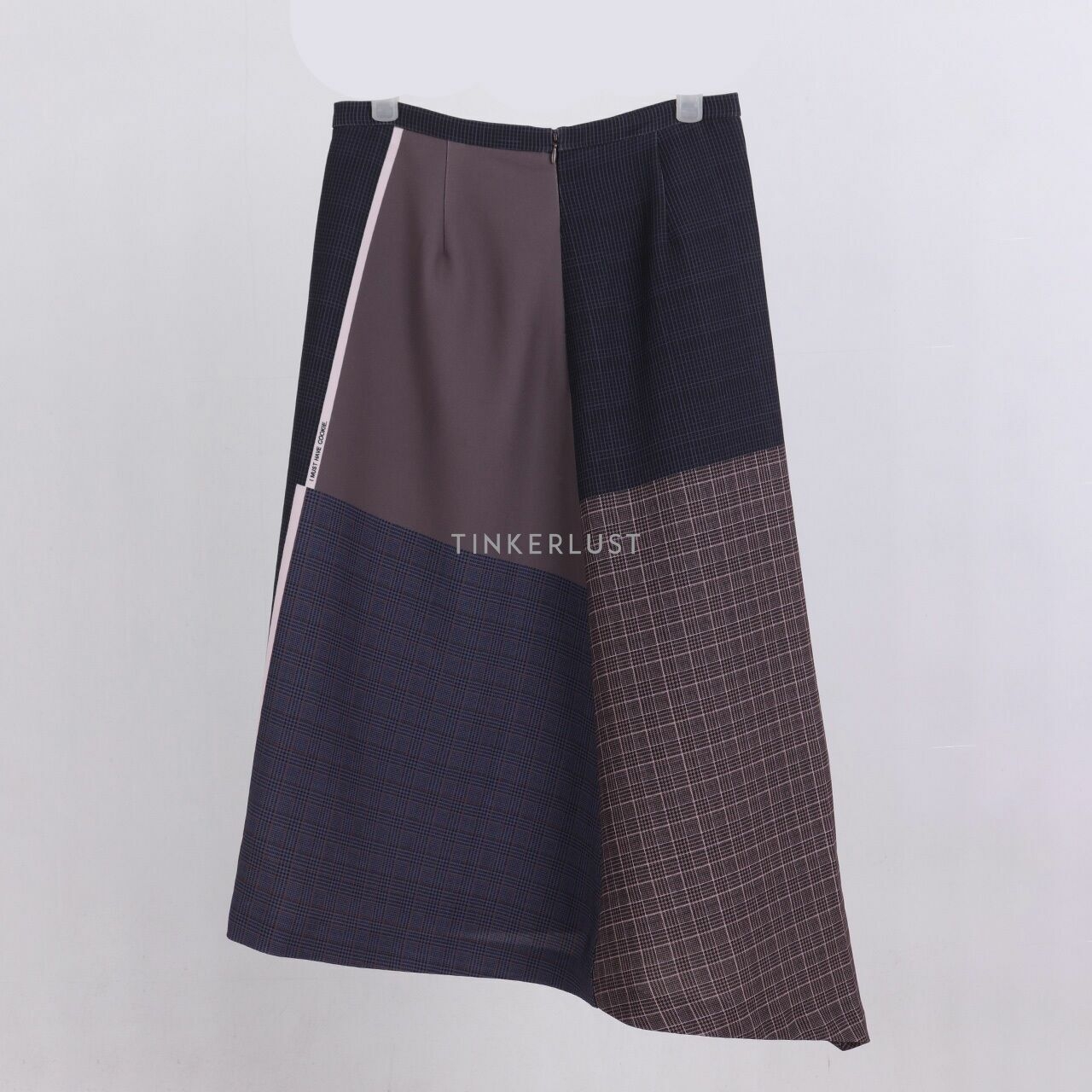 Lily Multicolor Houndstooth Midi Skirt