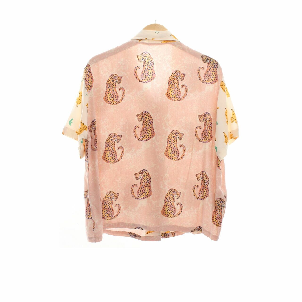 Toko Didiyo Pink/Cream Animal Printed Shirt