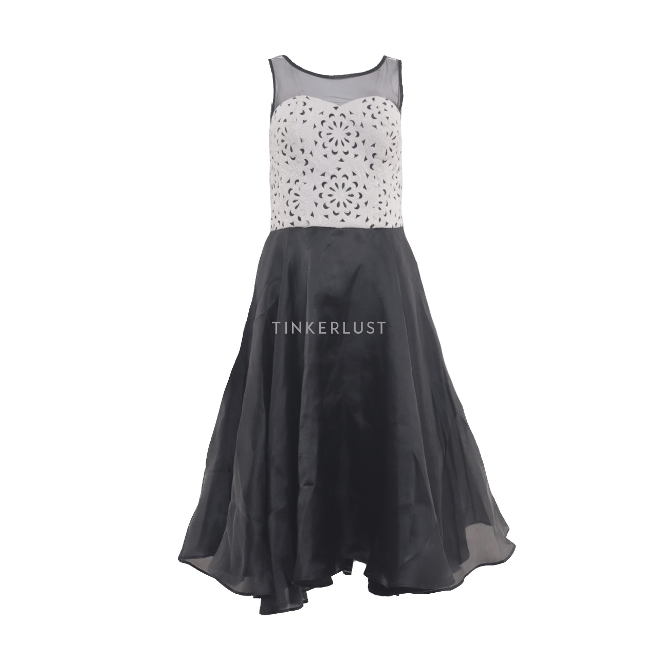 Sho Black & White Midi Dress
