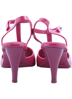 Melissa Pink T-Bar Peep Toe Heels