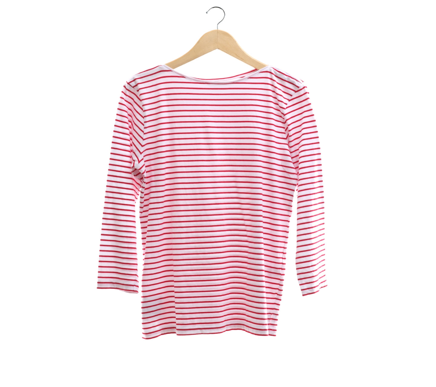 By The Sea White & Red Long Sleeve T-Shirt