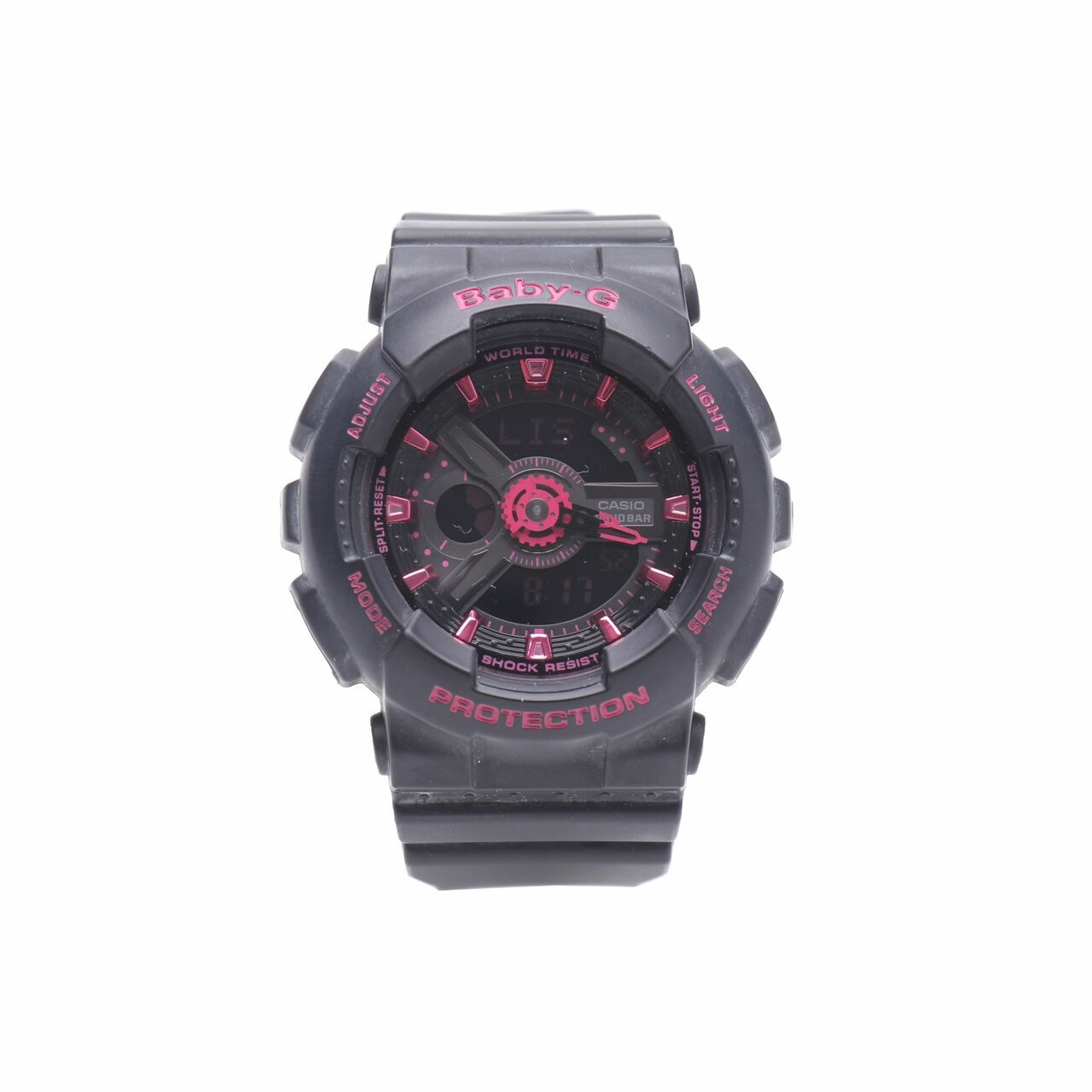 Casio Black Baby G BGA 160 Resin Band Watch