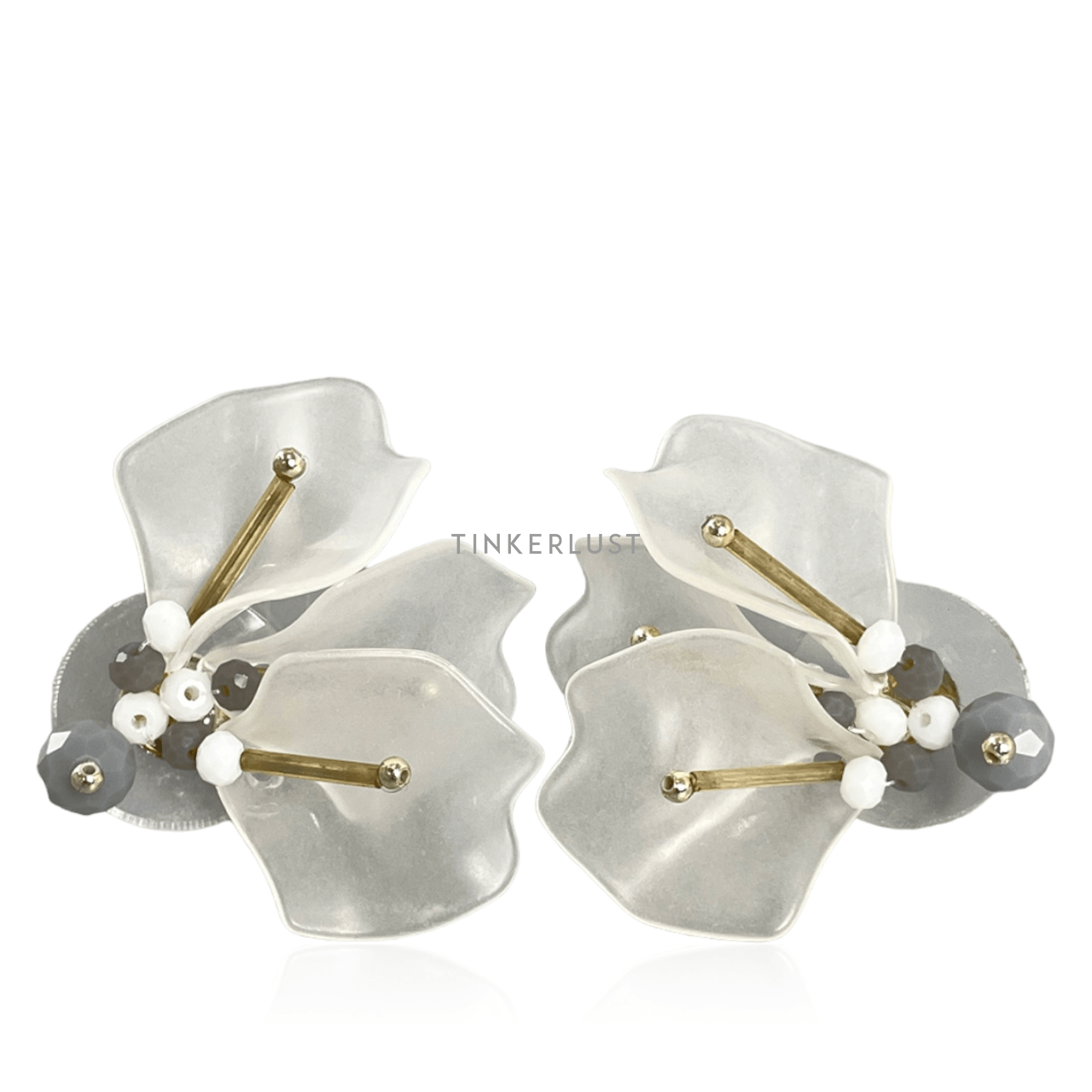 Private Collection Gold & White Earrings