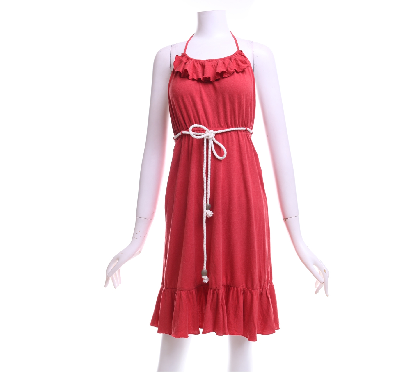 Heritage1981 Red Helter Neck With Strap Mini Dress