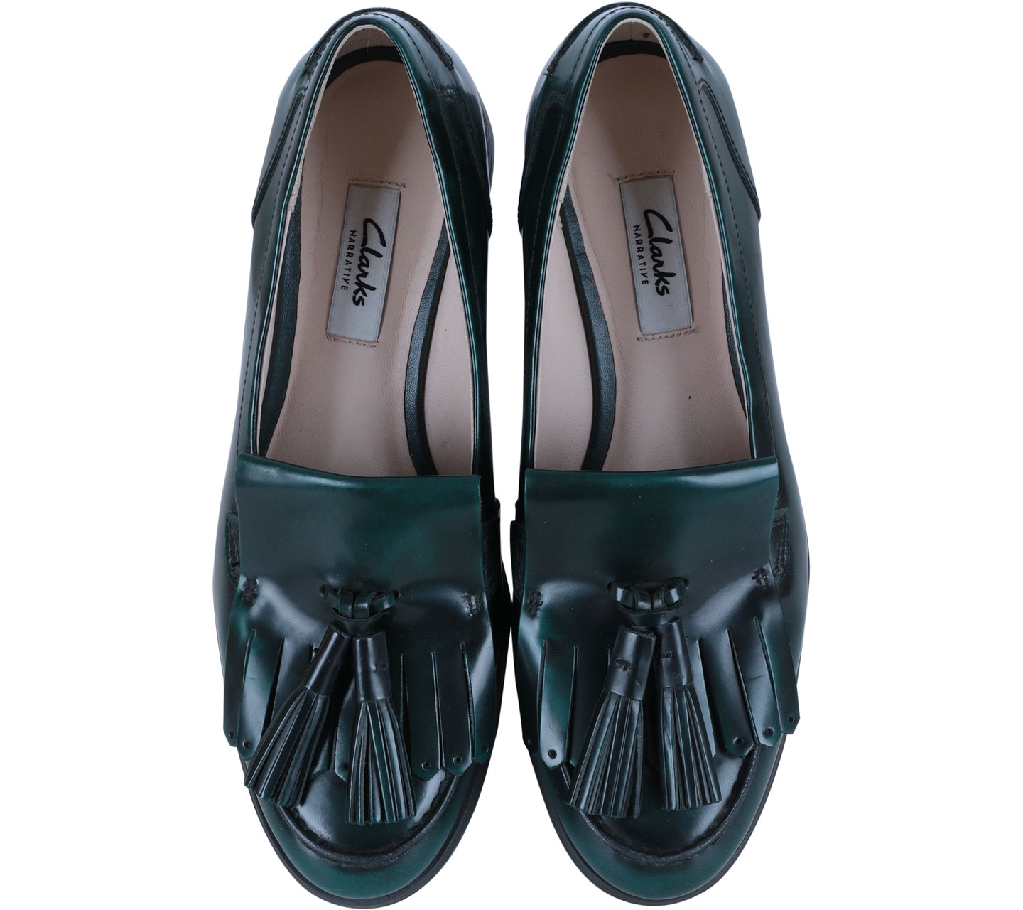 Clarks Green Moccasin Flats