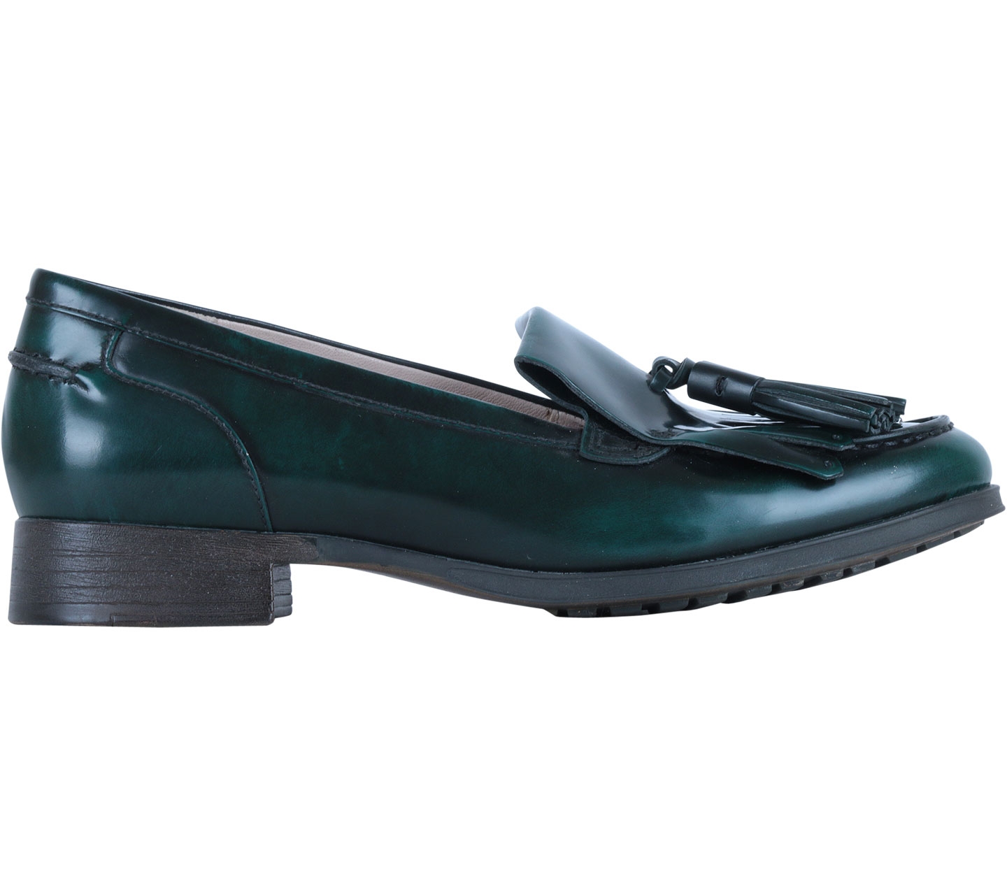 Clarks Green Moccasin Flats