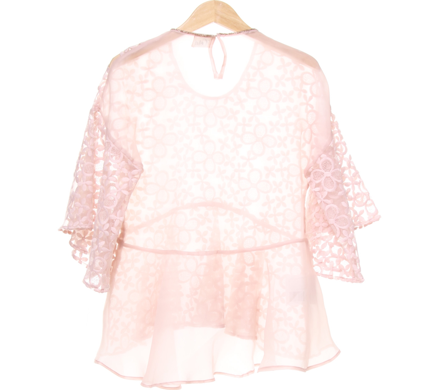 Cera Soft Pink Embroidery Blouse