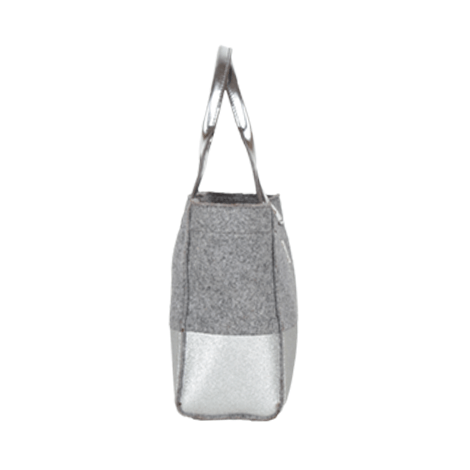 Kate Spade Grey Metallic Hand Bag