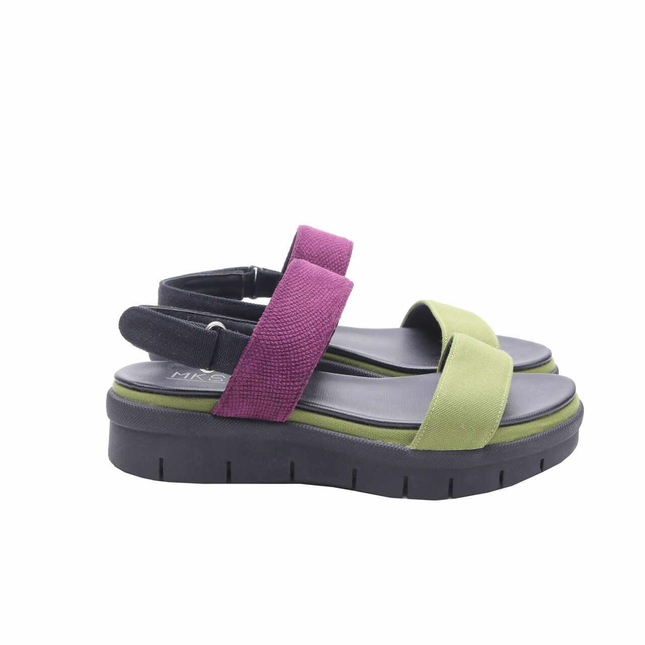 MKS Green & Purple Strap Back Sandals