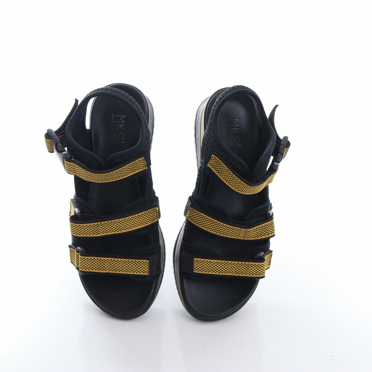 MKS Black & Yellow Sandals