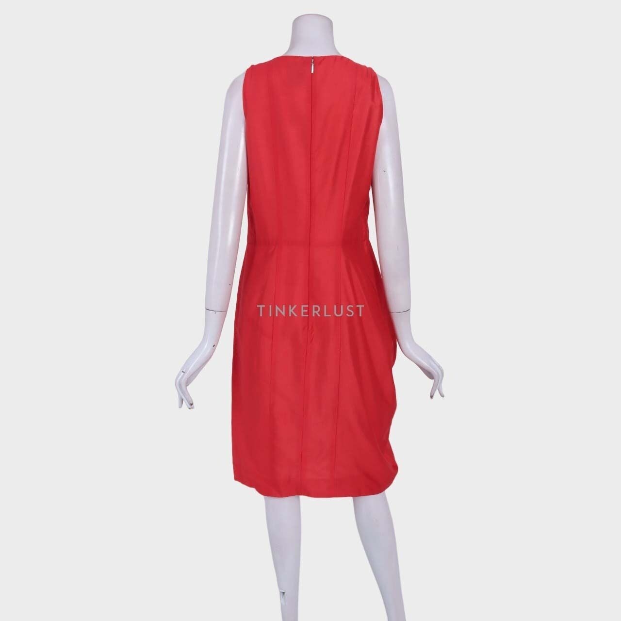 Calvin Klein Red Sleeveless Mini Dress