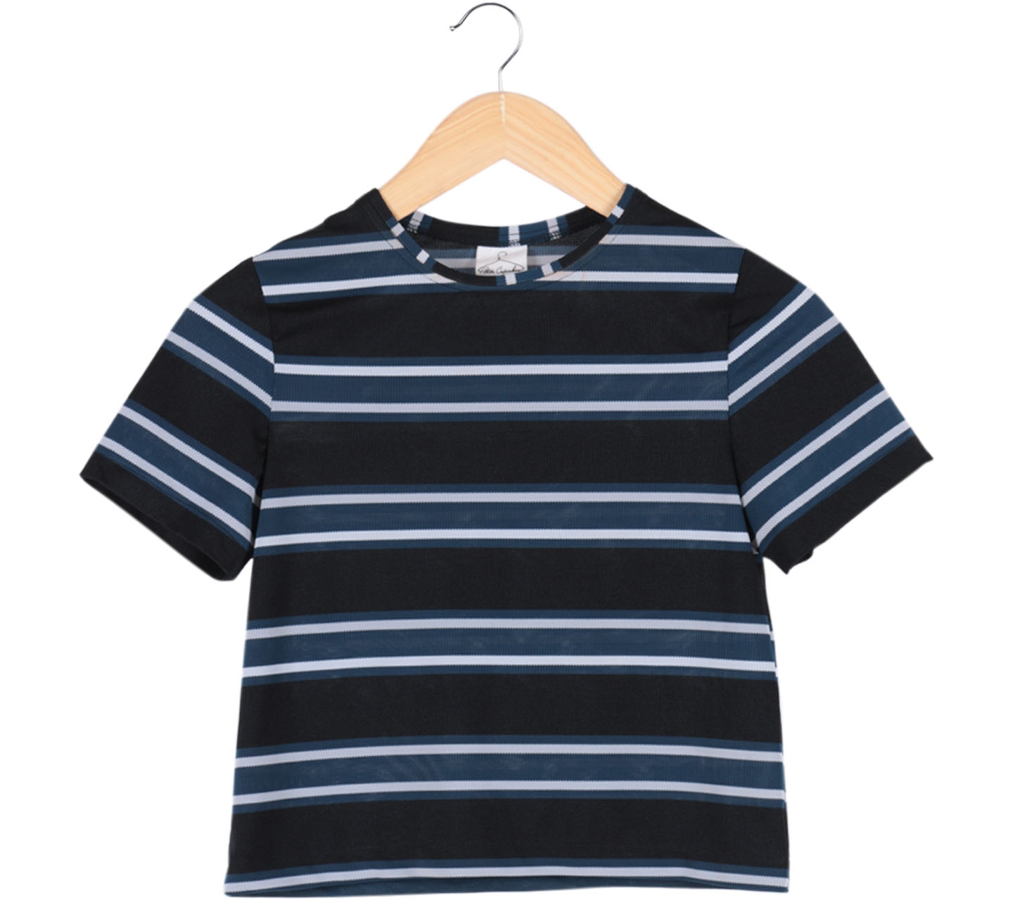 Petite Cupcake Black Striped T-Shirt