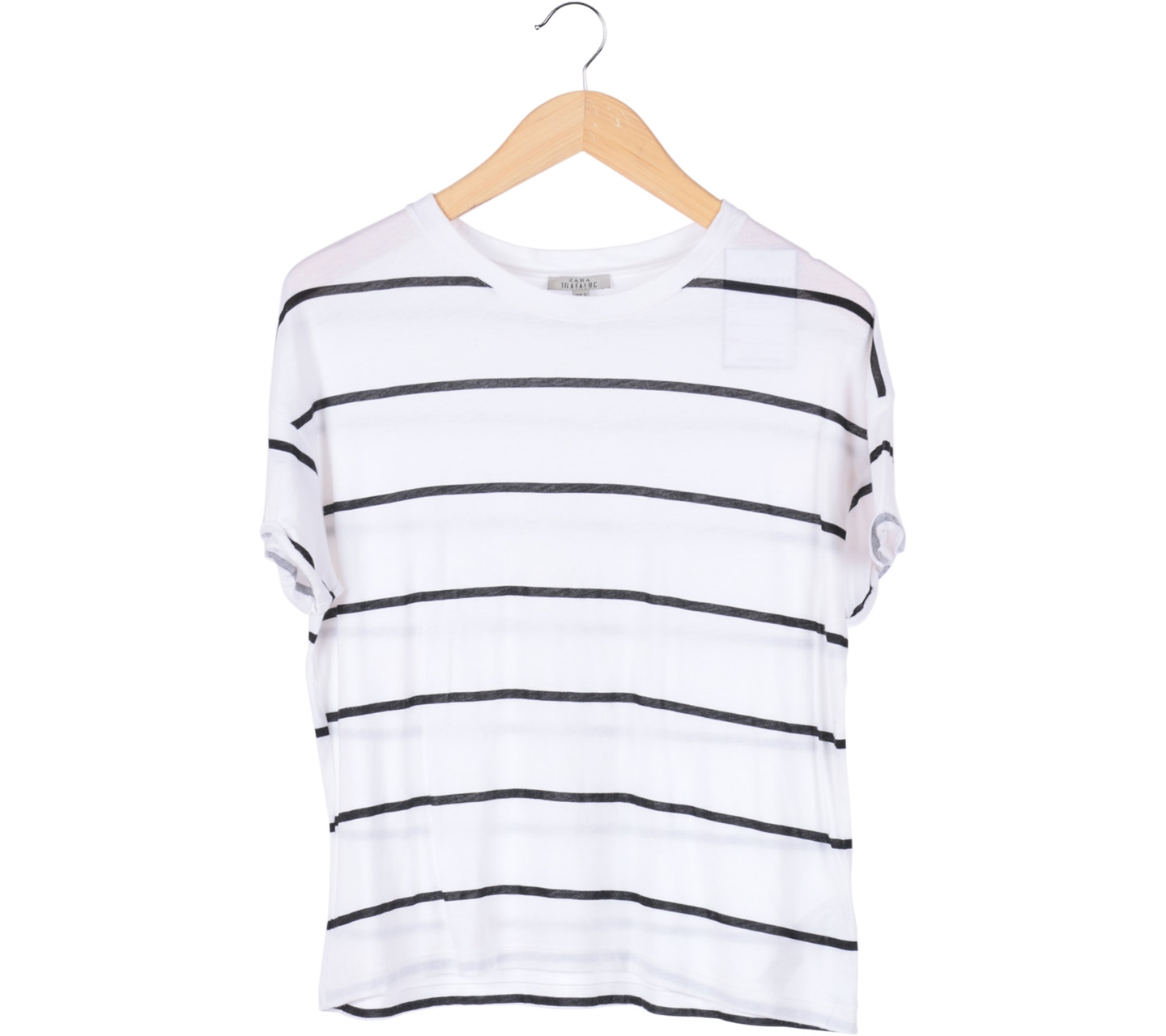 Zara White Stripes T-Shirt