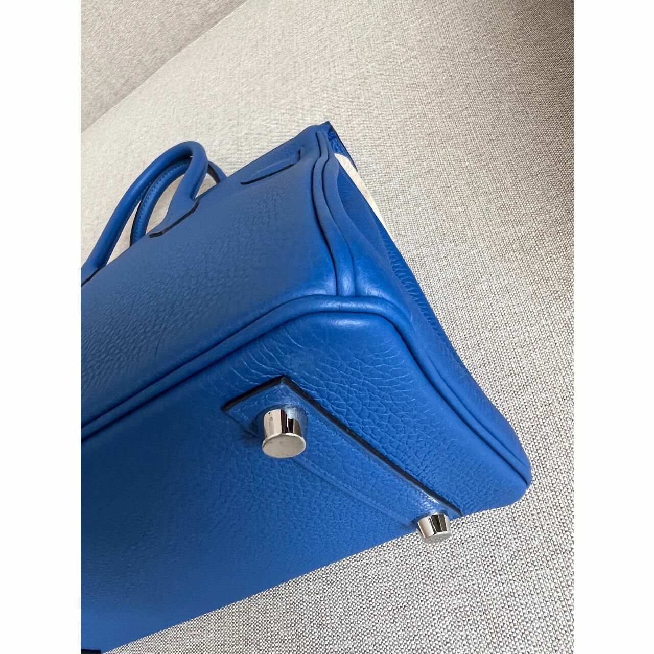 Hermes Birkin 25 Bleu France Togo PHW Handbag