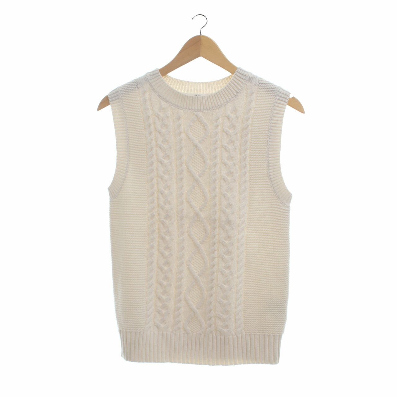 UNIQLO Cream Knit Vest