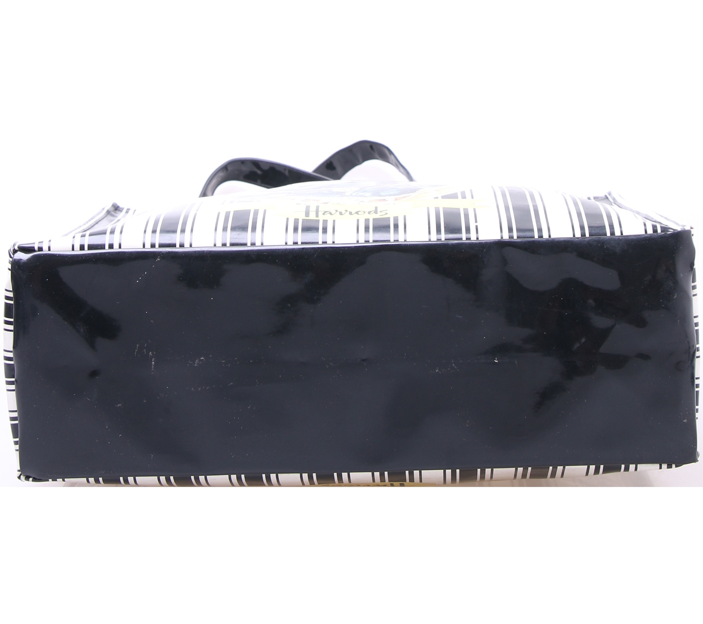Harrods Black And White Striped Tote Bag