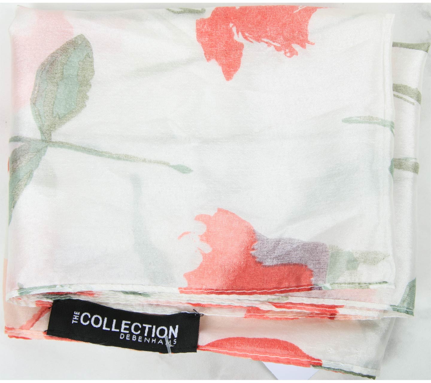 The Collection Off White Floral Scarf