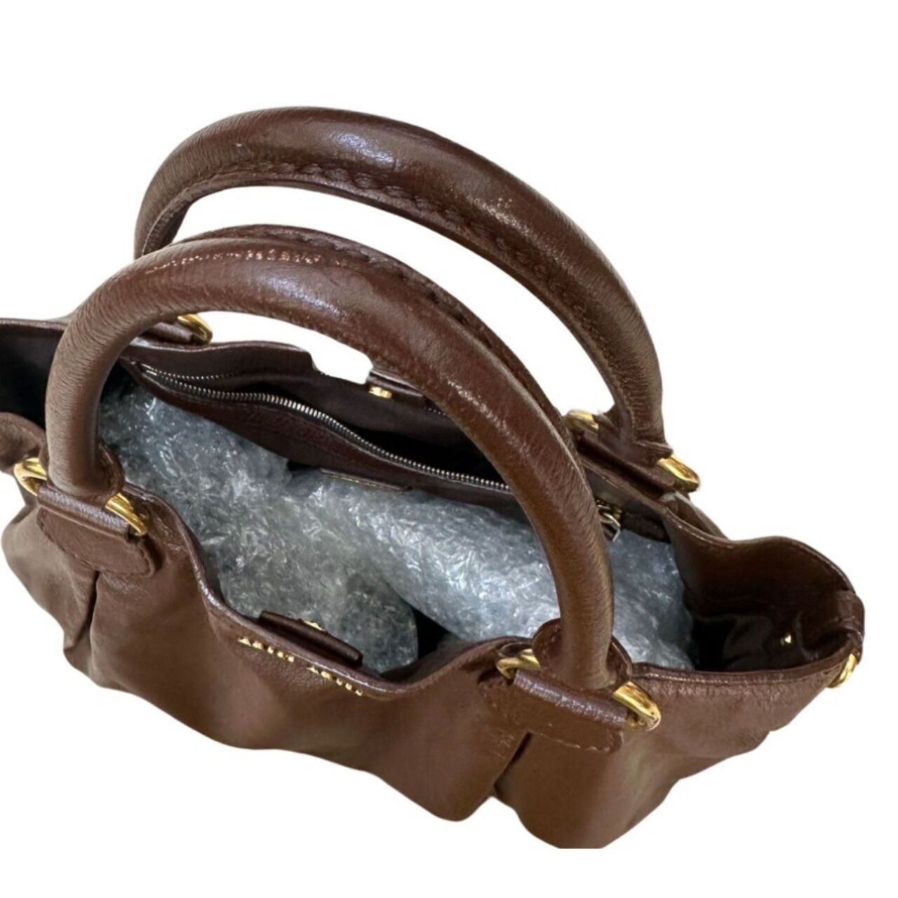 Miu Miu Brown Tote Bag