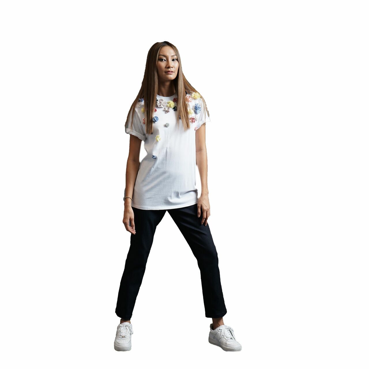 STELLARMADE White Corsage T-Shirt [M]
