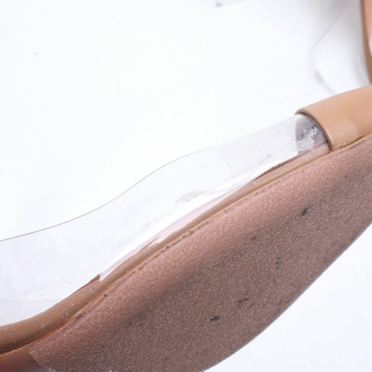 Aquazzura Brown & Transparent Heels
