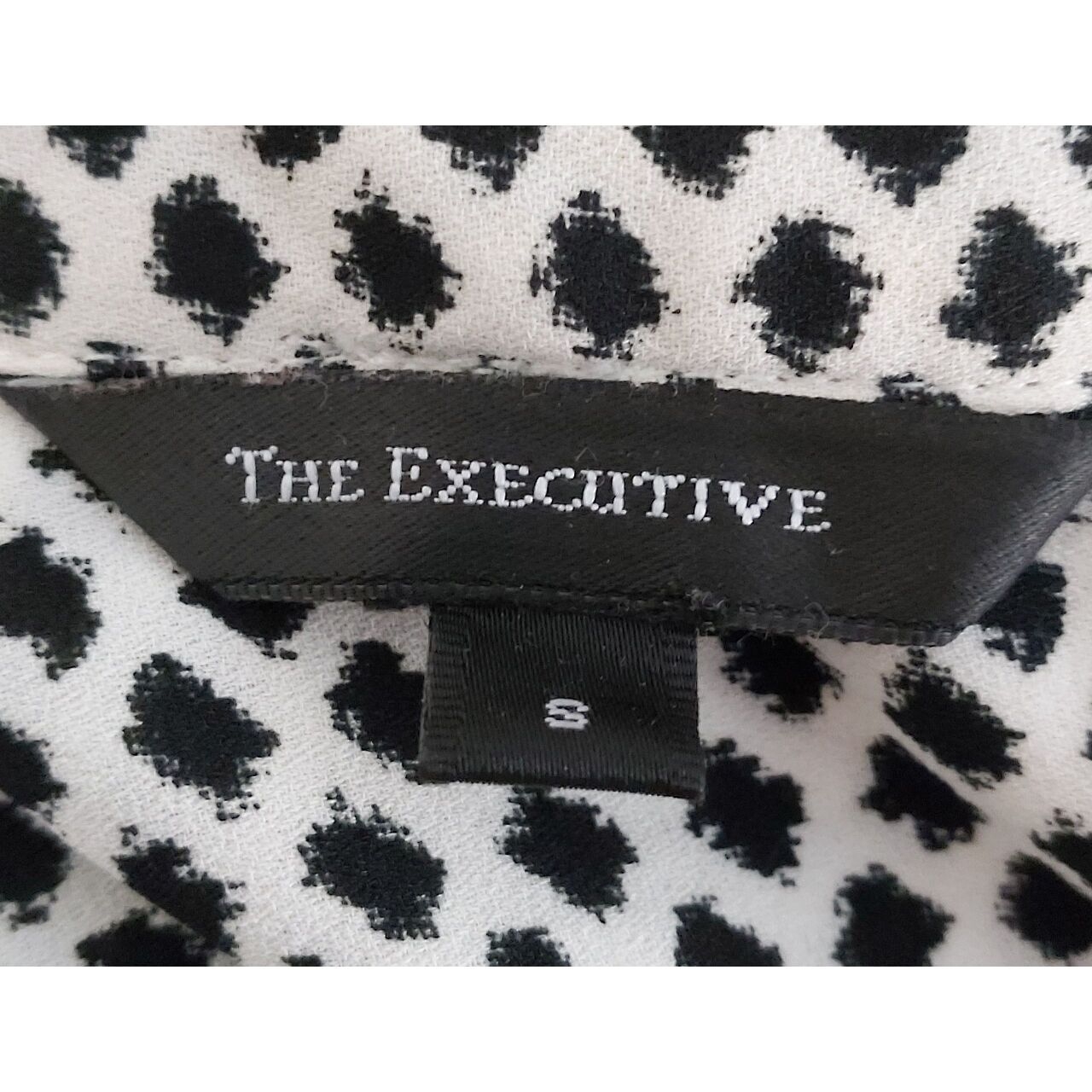 The Executive Black & White Polkadots Shirt