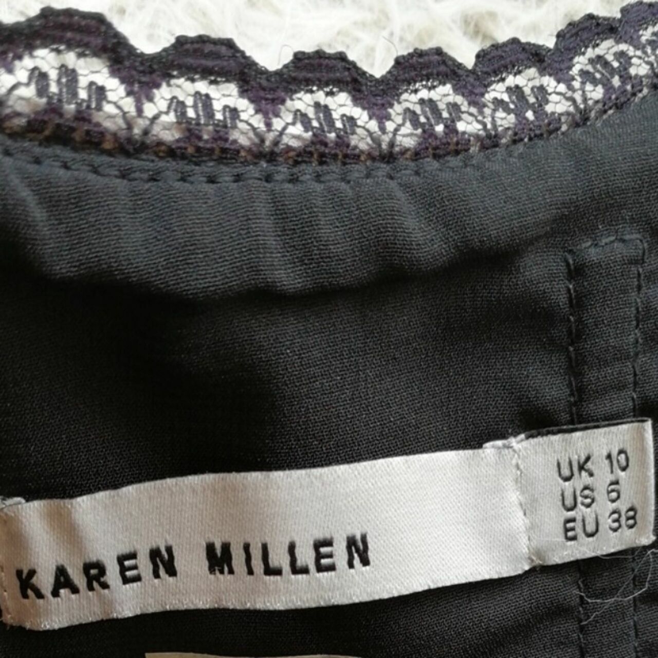 Karen Millen Black & Grey Mini Dress
