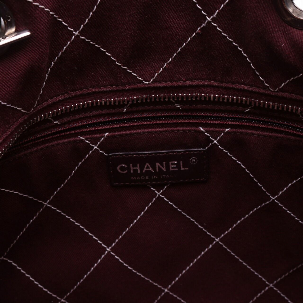  Chanel Beige/Black Caviar Tote Bag
