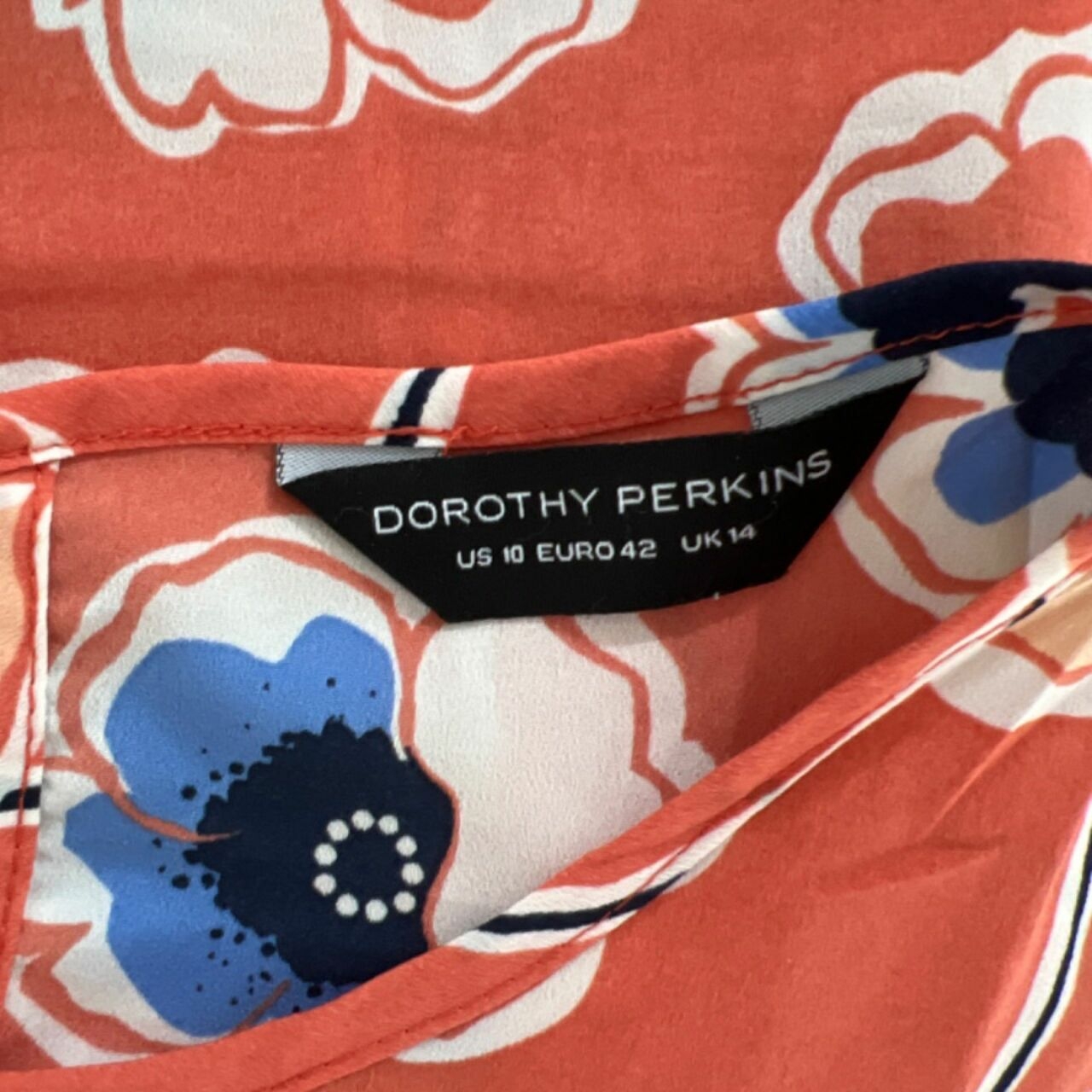 Dorothy Perkins Orange Floral Blouse