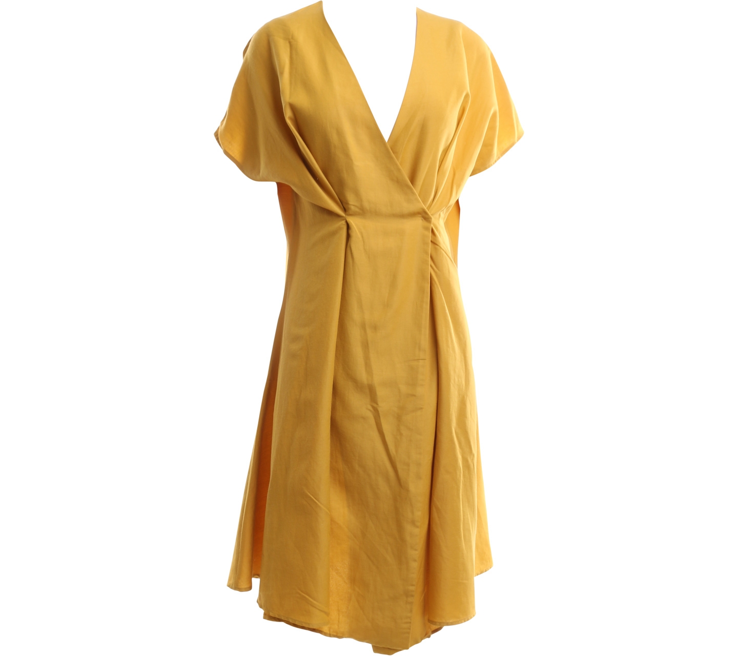 Sol Mustard Mini Dress