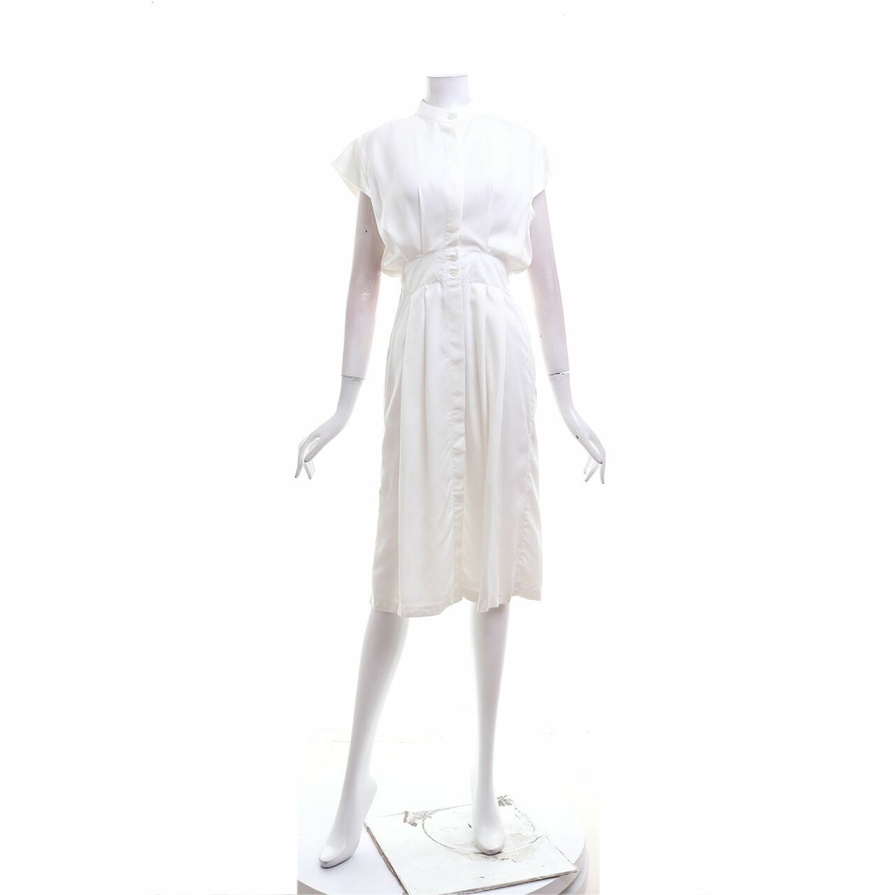 Masshiro Off White Midi Dress