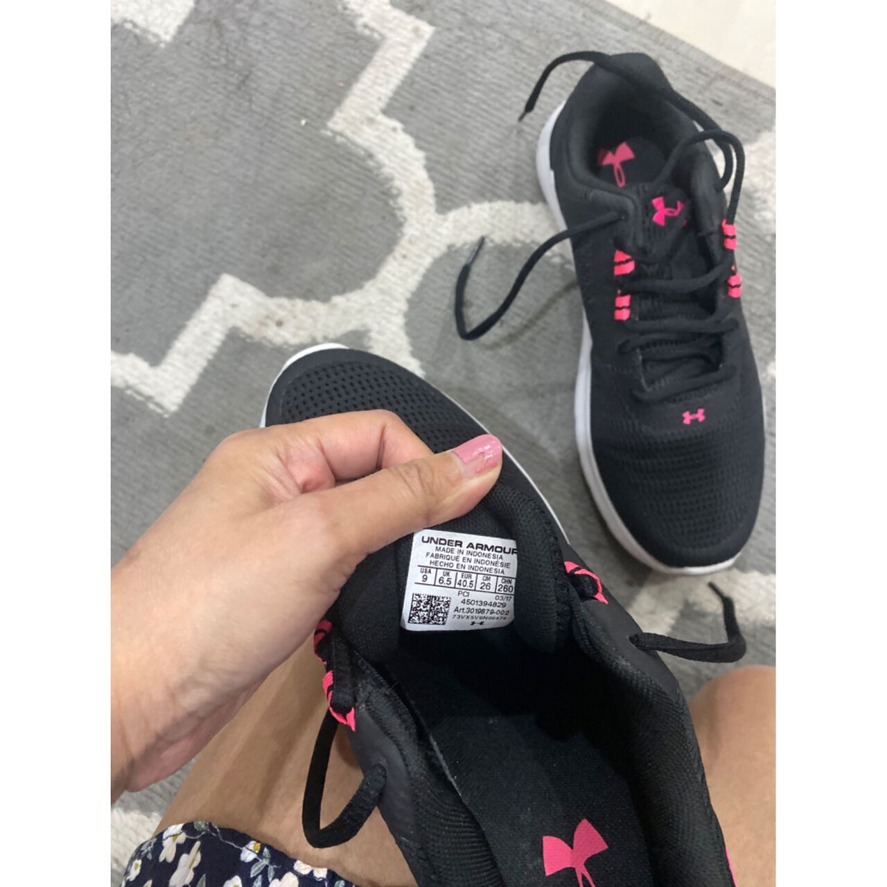 Under Armour Black Sneakers
