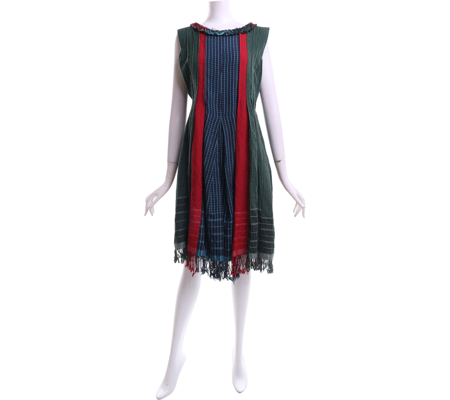 Lekat Multicolor Dress Siwir Lurik Midi Dress