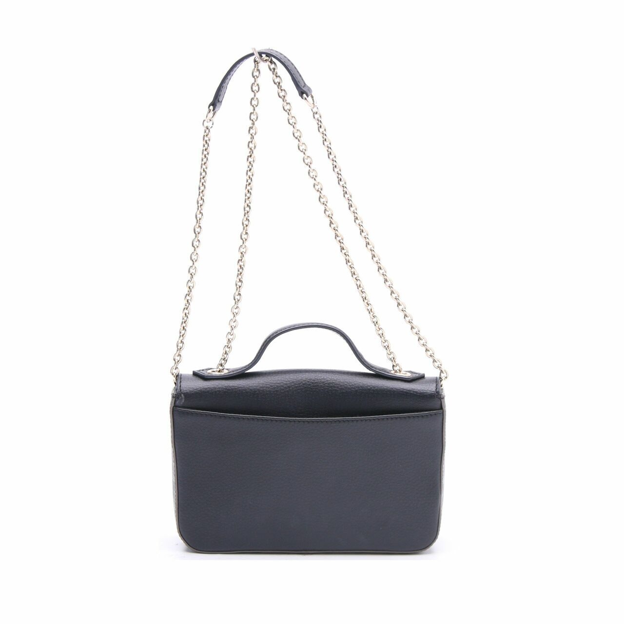 Faure Le Page Navy Leather Sling Bag