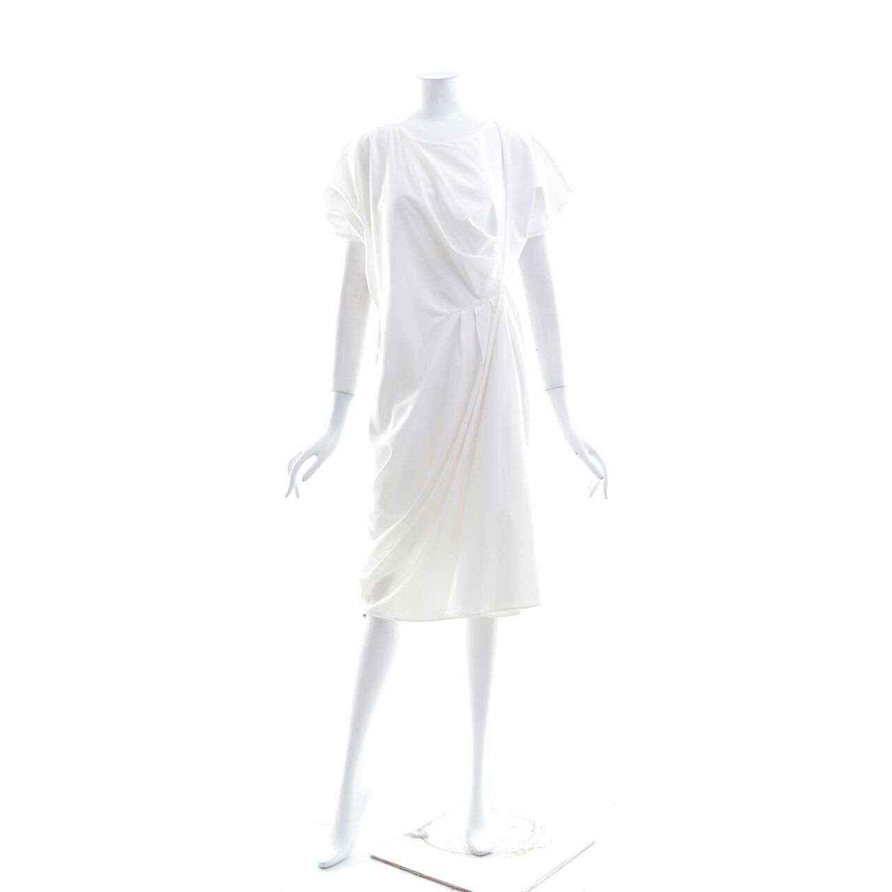 Ralyka Off White Midi Dress