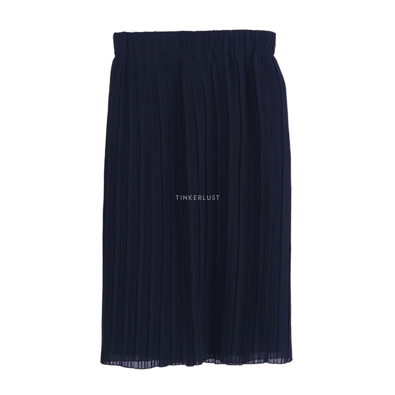 Zara Black Pleated Midi Skirt