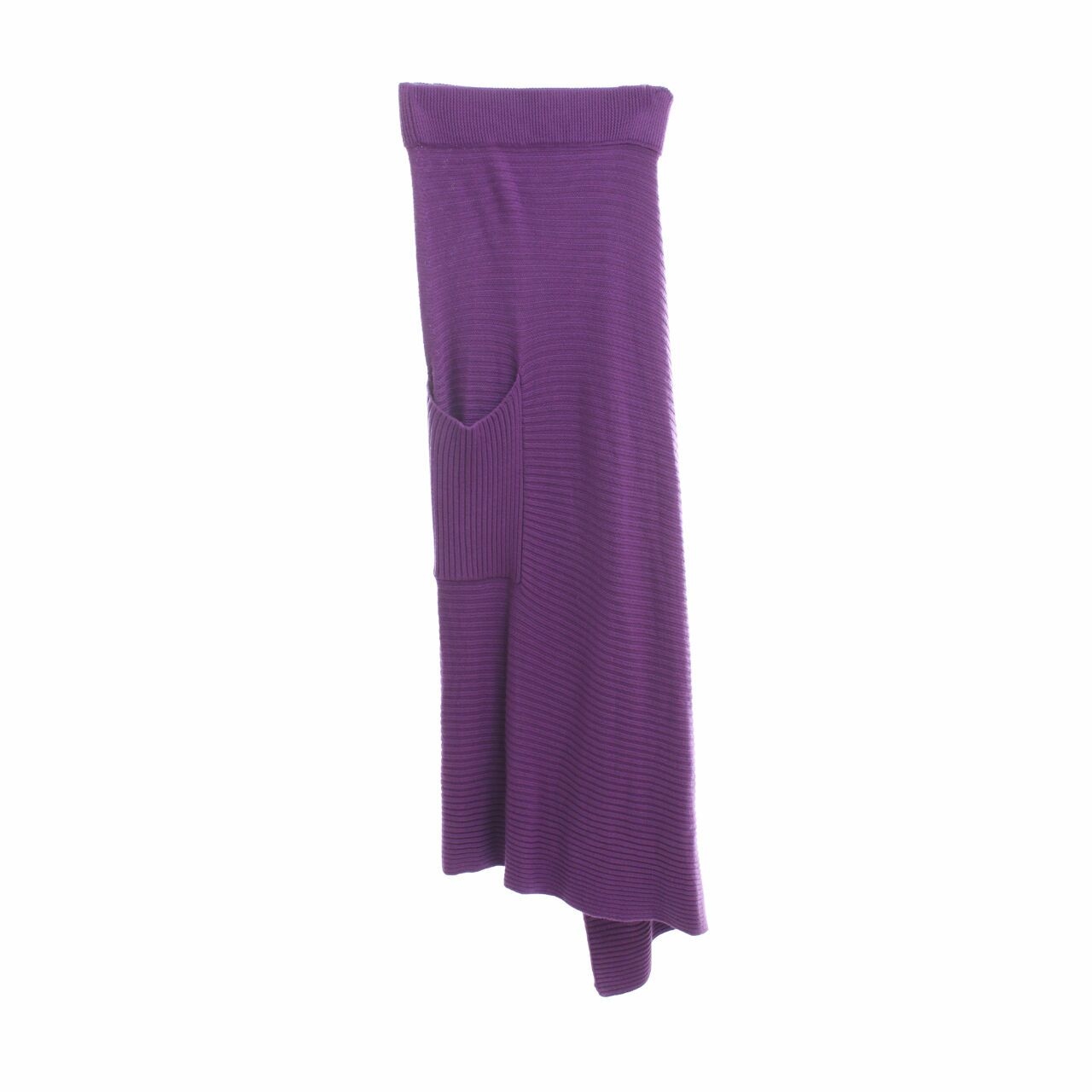 Tibi Purple Knit Maxi Skirt