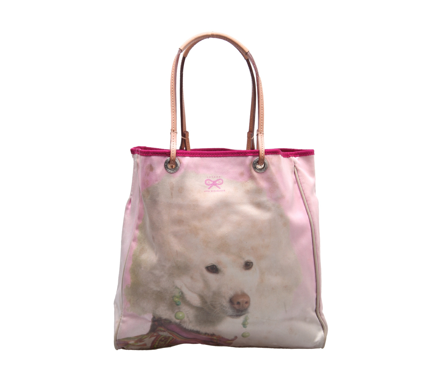 Anya Hindmarch Pink And Cream Handbag