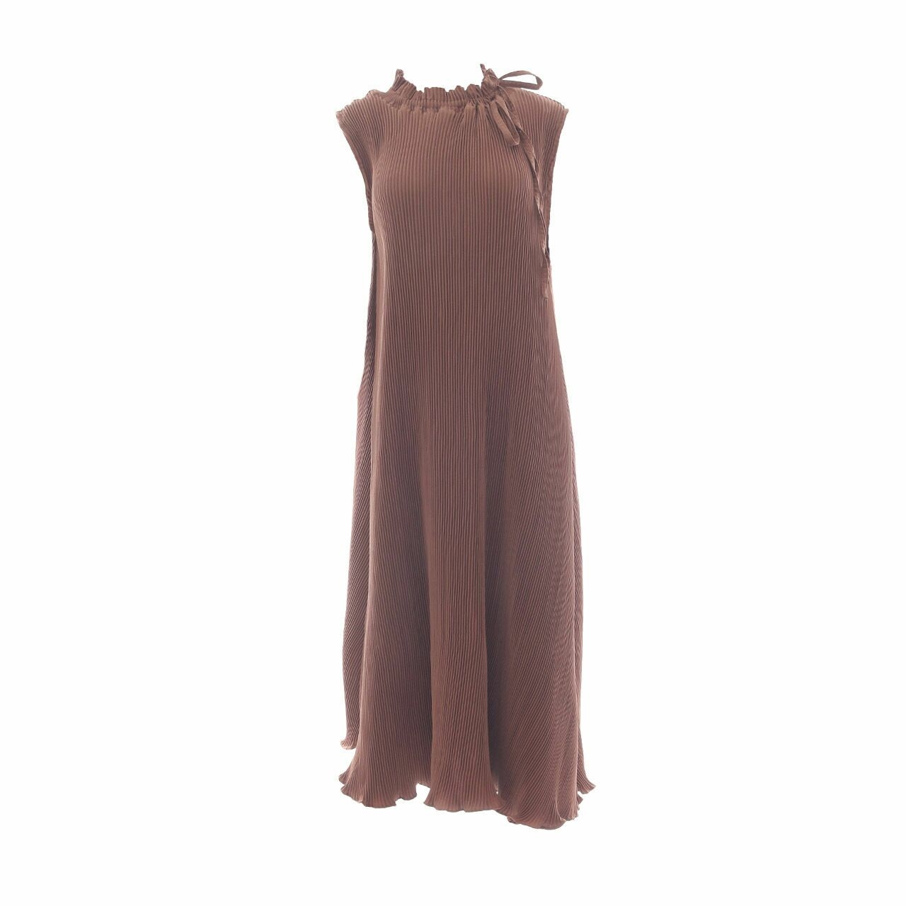 Amygo Dark Brown Midi Dress