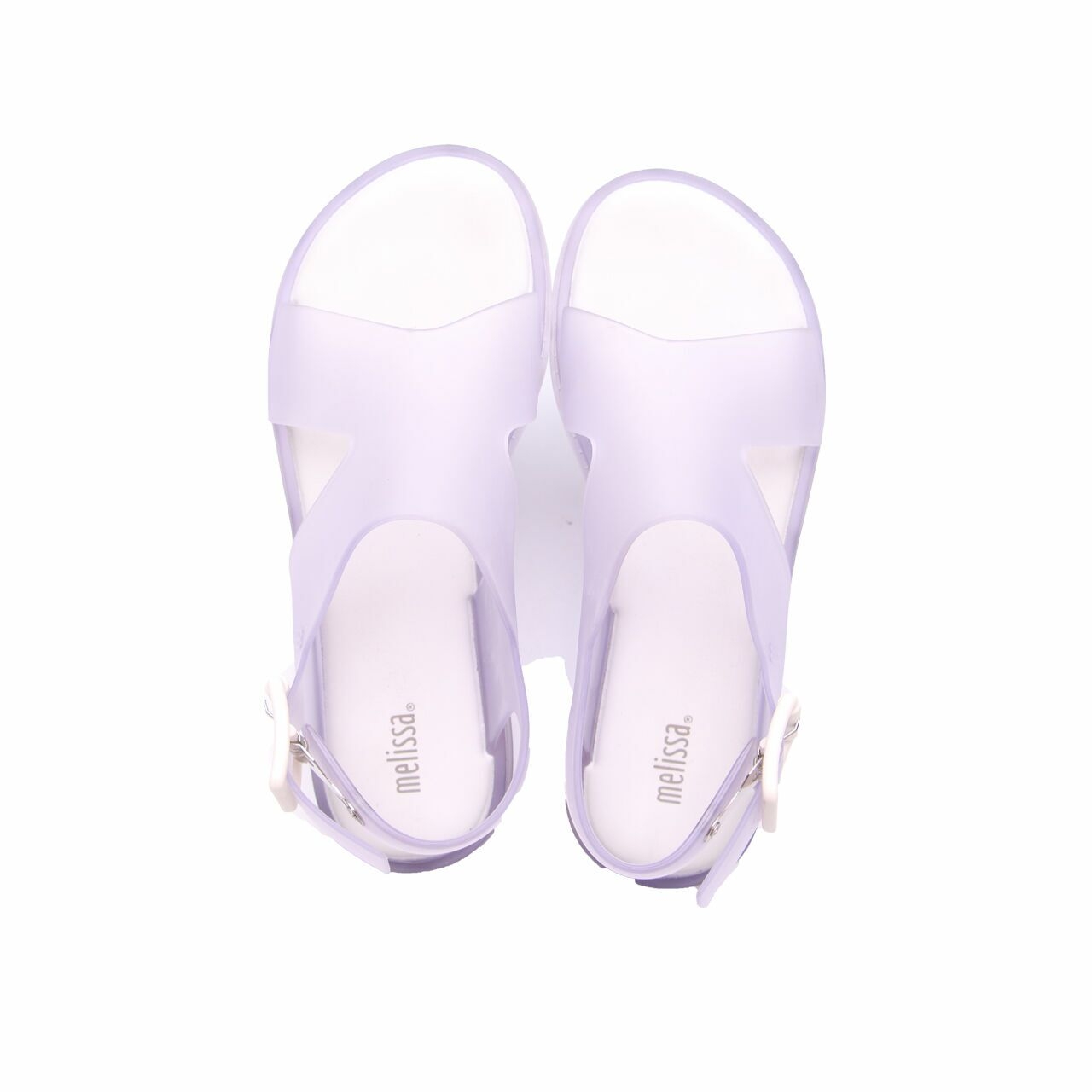 Mellisa Free Ad Clear Purple Glass Sandals