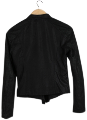 Black Plain Suede Jacket