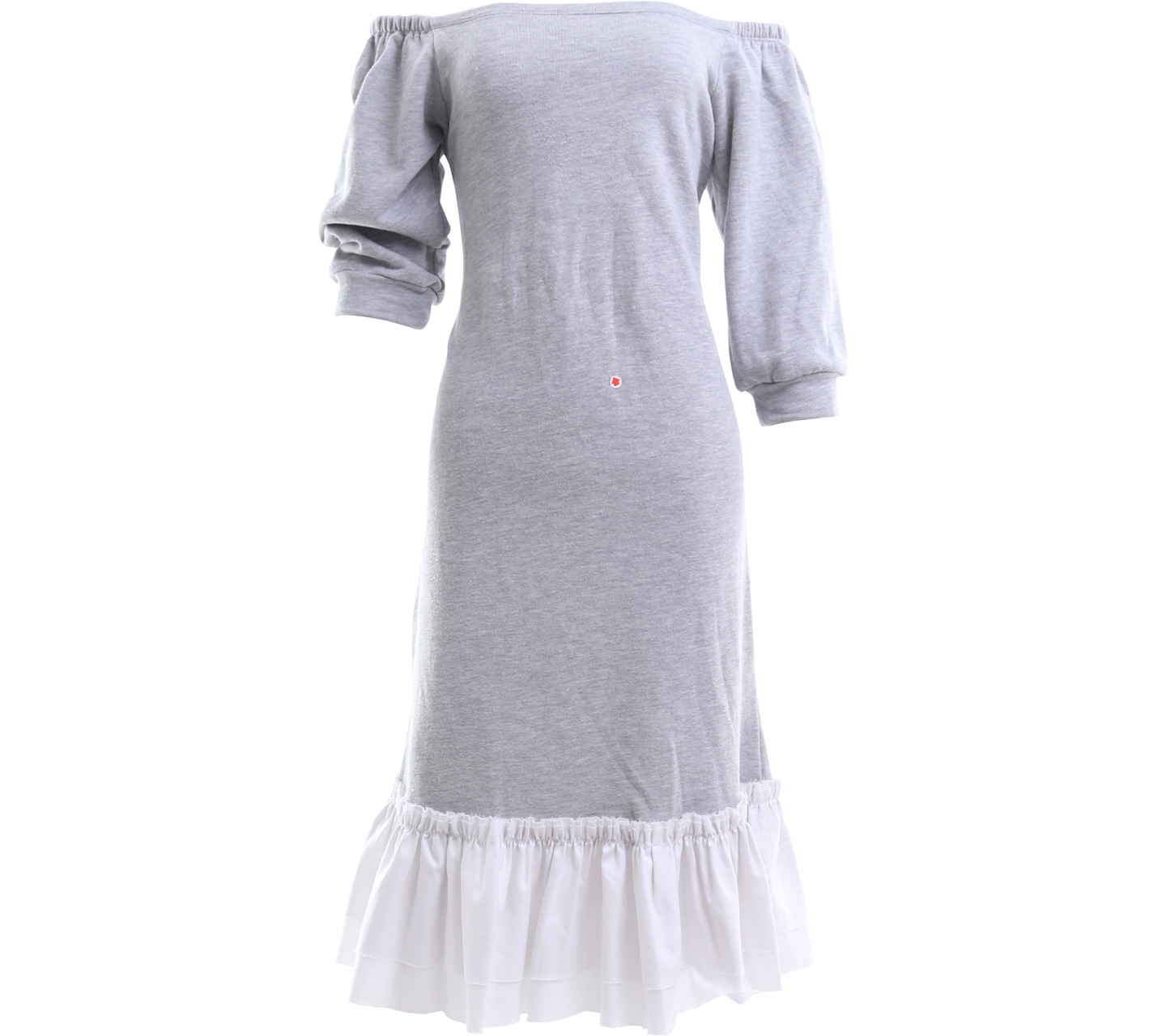 Alexalexa Grey & White Midi Dress
