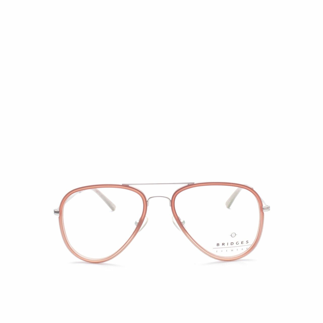 Bridges Silver/Pink Glasses