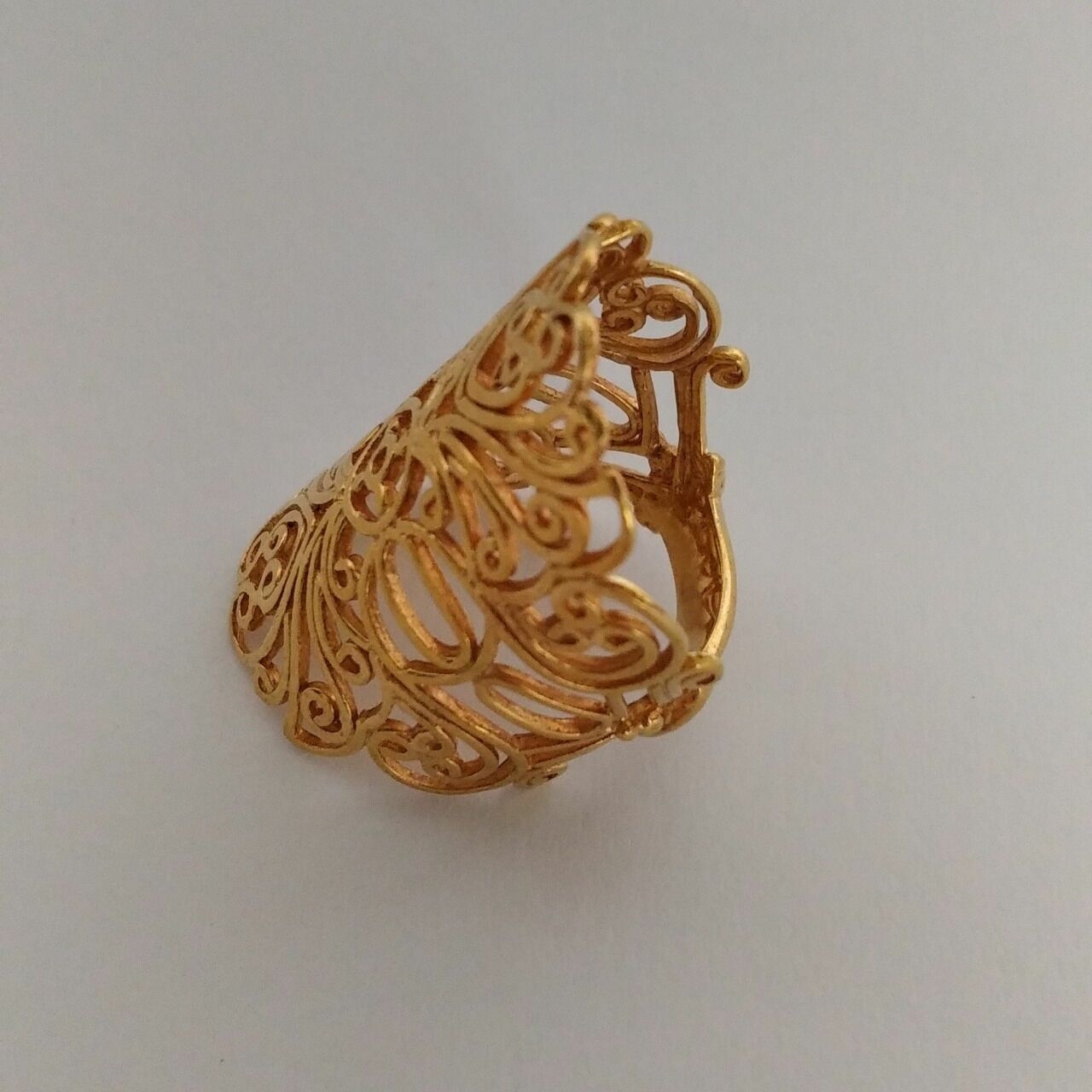 Tulola Jewelry Gold Perhiasan Lace Ring