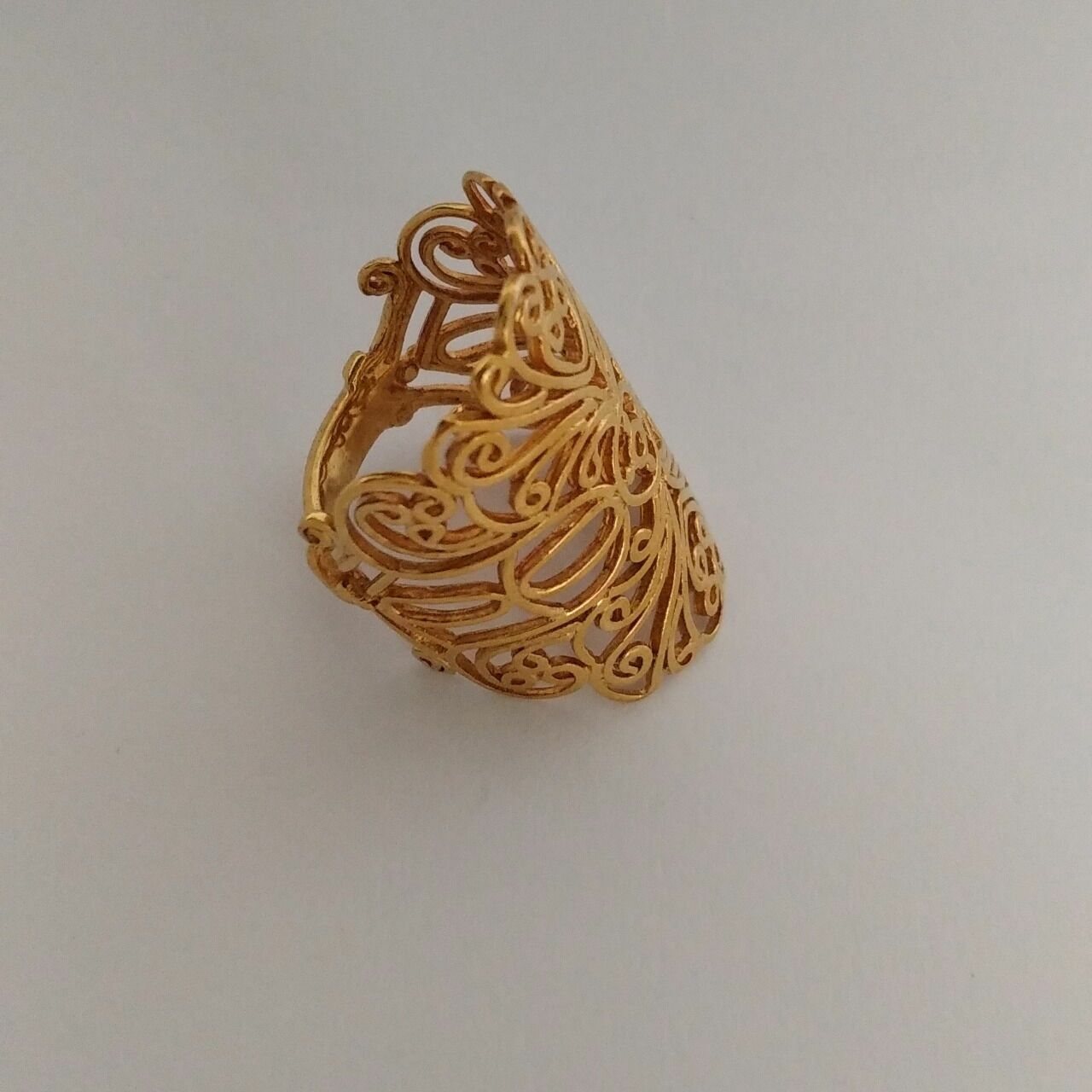 Tulola Jewelry Gold Perhiasan Lace Ring